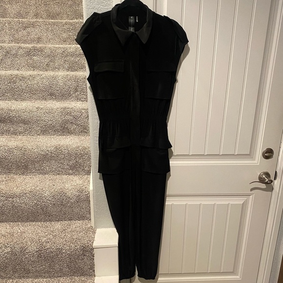 Norma Kamali sleeveless cargo jumpsuit black - Picture 8 of 9